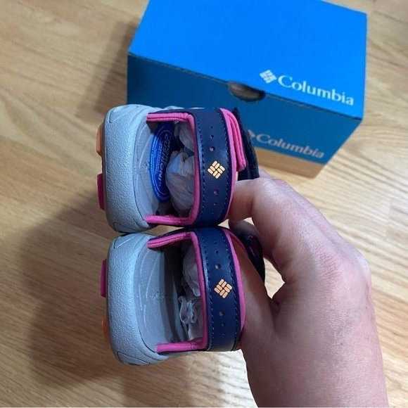 Columbia Techsun Vent Sandals NEW Sz 9 Vent Pink Purple Girls Toddler Open Toe - Picture 4 of 7